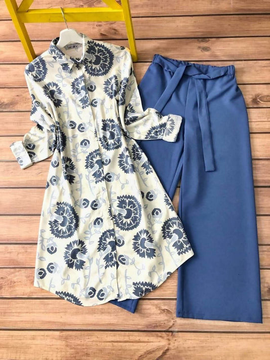 Indigo Bloom Co-ord Set